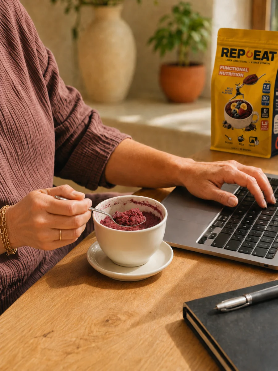 Repeat at your desk — functional snacking that helps you stay sharp and ready for your challenges at work